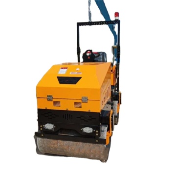 Vibratory Ride-on Compactor Road Roller - Two-Wheel Drive with Safety Frame