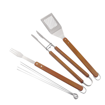 Ensemble d&#39;outils de barbecue en acier inoxydable de qualité professionnelle 7pcs