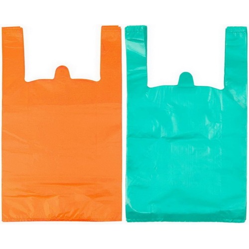 Hot Selling Foldable Recycle Vest Plastic Grocery Carrier Packaging Shopping Bag