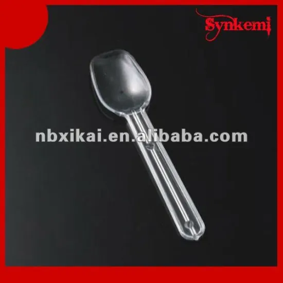 Disposable plastic ice cream spoons small