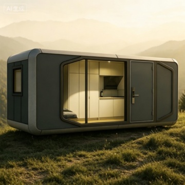 Compact Mobile Studio Cabin with Modern Interior for Urban Nomads