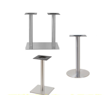 Sliver Round Stainless Steel Table Base for Outdoor Restaurants
