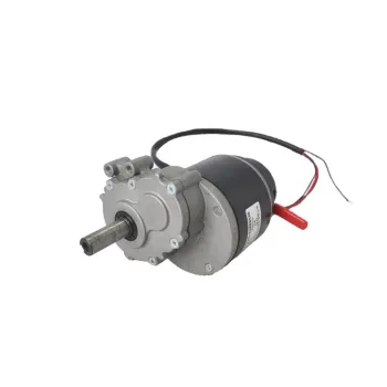 24V 250W Electric Wheelchair Motor with Internal Threaded Shaft, 120rpm, and Electromagnetic Brake: Ideal for Lawn Mower DC Motor Applications