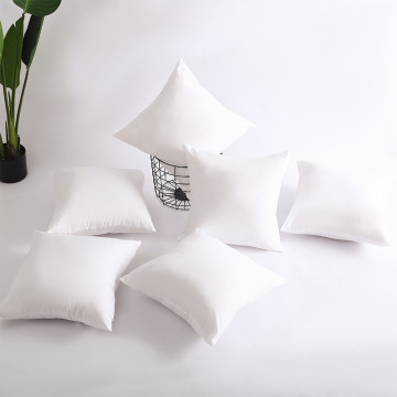 Wholesale High Quality 100% Polyester Non-Woven White Square Pillow Inserts in Sizes 40x40 and 45x45 cm