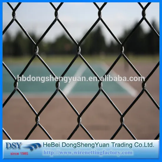 Trade assurance PVC coated chain link fencing in metal wire mesh