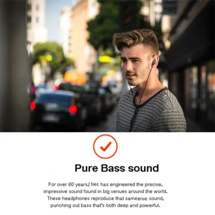 JBL OriginalT290 Wired Earphones with Deep Bass and In-line Control