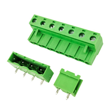 7.62mm Pitch Complete Male & Female Plug-in PCB Terminal Block Set – Female Plug with Open/Closed Straight/Right-Angle Pin