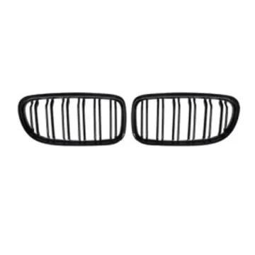 BMW E92 LCI 2010-2013 ABS Gloss Black Double Slat Front Bumper Grille