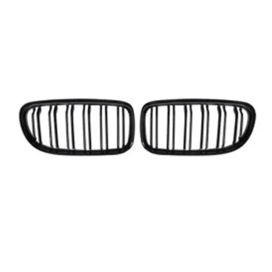 BMW E92 LCI 2010-2013 ABS Gloss Black Double Slat Front Bumper Grille