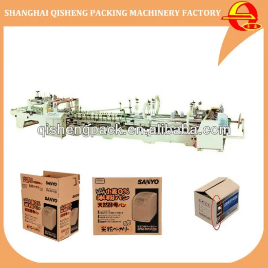 automatic folder gluer for corrugated carton box