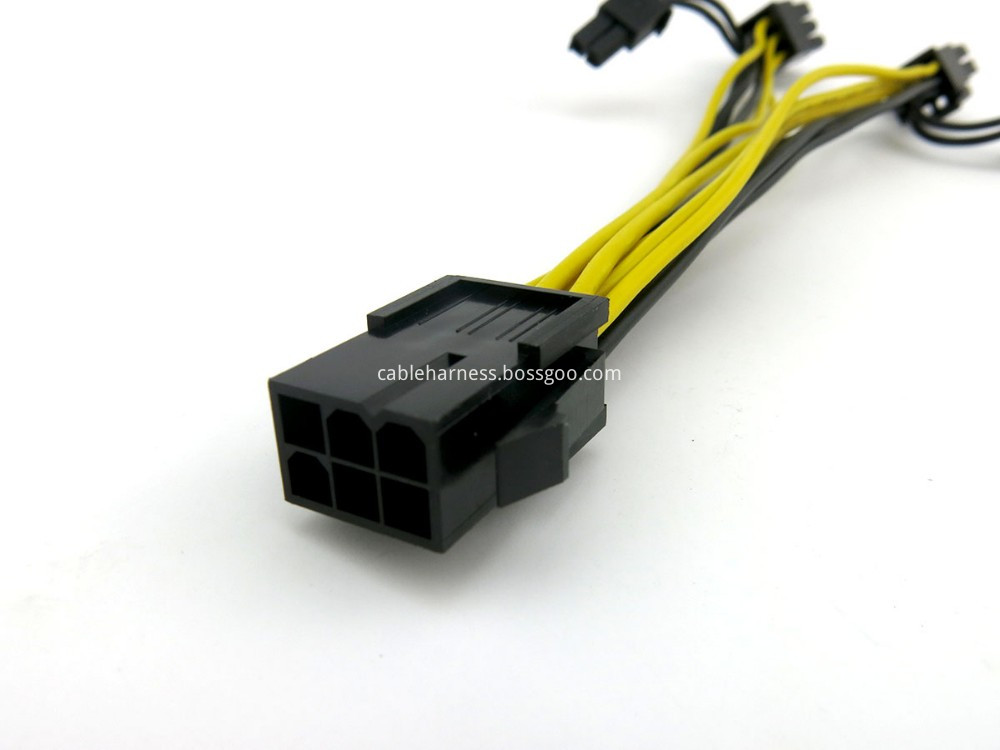 PCI-E 6pin to Dual 8-pin Y-Splitter Extension Cable2