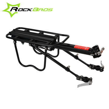 ROCKBROS Bicycle Rear Rack Bicycle Travelling Luggage Carrier Quick Release Alloy Bike Rear Carrier Cycling Luggage Rack Black