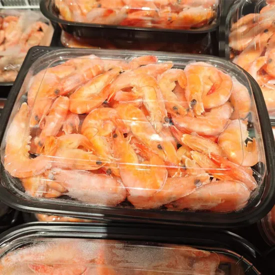 Black PP frozen food supermarket packaging box