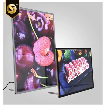 Wandhangend LED-bord met zwart frame