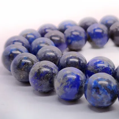 Wholesale Natural Lapis Lazuli Beads: 3/4/6/8/10/12/14MM Round Gemstone Crystals for Jewelry Making & Energy Healing