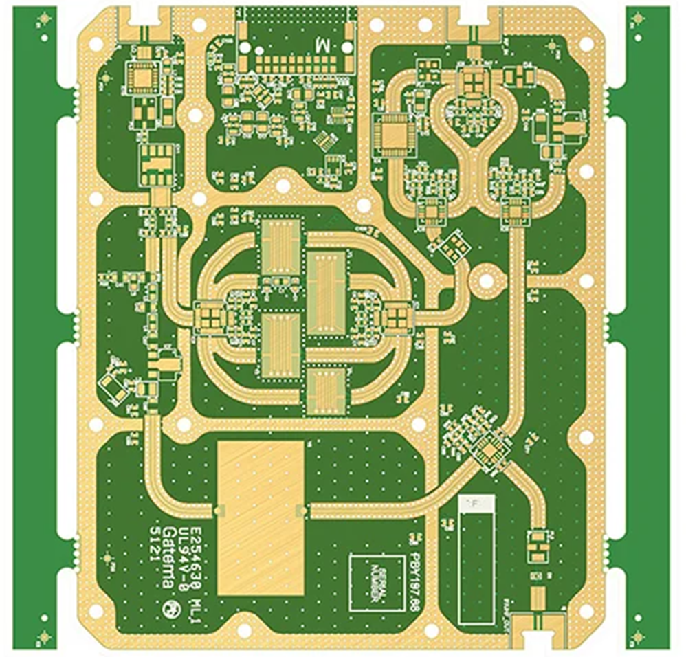 Antena PCB RO4350B Alta frecuencia 4 capa ENIG Board