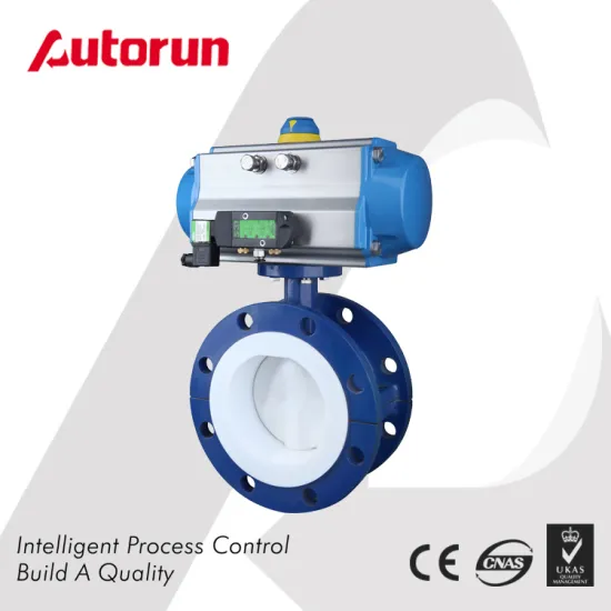 PTFE Seated Pneumatic Butterfly Valve