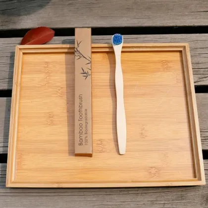 Bamboo Soft Toothbrush Disposable Charcoal Toothbrush