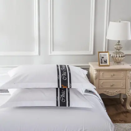 Bed Hotel Linen Luxury Linen Hotel Pillow Cover1