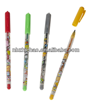 Fashion frost rubber tube gel ink pen