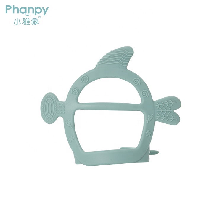 Shark Shape Silicone Baby Teether Toy