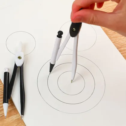 High Quality Student Stationery: Drawing Circles Mathematics Pencil Compass Set