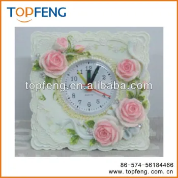 Rimobul Petite Floral Table resin Petite Floral Alarm Clock