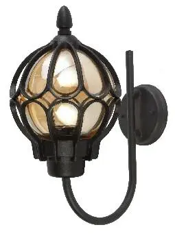 Aluminium E27 Garden Light with glass diffuser