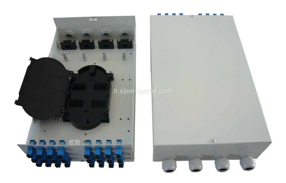 24 corpi FTTH Terminal Box montati a parete