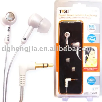 flat cable oem mp3 earphone
