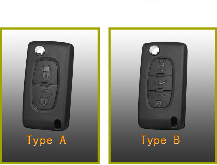 peugeot silicone car key bag