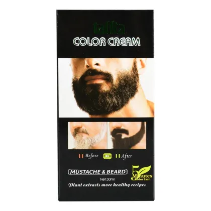 Instant Dark Brown Black Beard and Mustache Dye for Men
