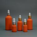 Orange Essential Oil Bottle with Dropper Cap