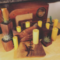 Venda por atacado grande beeswax pilar velas a granel