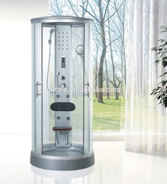 Autme round white enclosed steam shower room