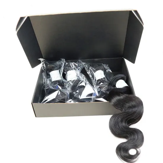 Flat Packed Design Shipping Cost Save Hair Extension Packaging Box