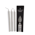 6pcs Black Box Household Cheap Wax White Candles