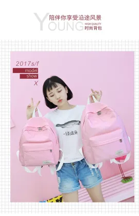 New nylon backpack for women's bags schoolbag