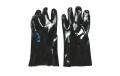 Czarne rękawiczki z obniżeniem PCV Gładkie wykończenie Liner