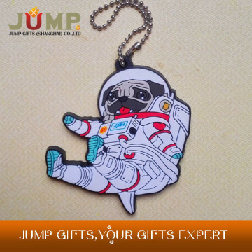 Newest soft keychain design,cheapest hot lovely pug pvc keychains