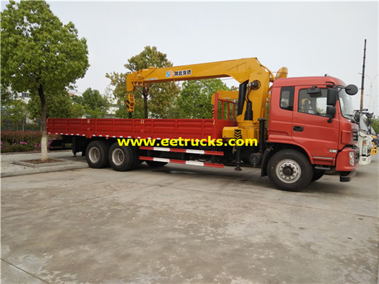 DFAC 270hp 14ton شاحنة مع رافعات