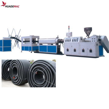 PE carbon spiral pipe production line