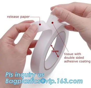 Tissue Double Sided Tape With Hot Melt Adhesive, Adhesive EVA Foam Tape Used For Sealing, Tissue Paper Tape Double Face Tape