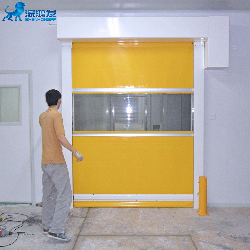 Full transparent PVC curtain high speed door