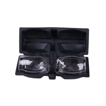 Black Pulp Molded Glass Cup Packaging Box