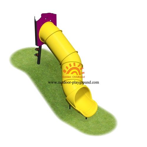 Diámetro exterior HPL Playground Equipment Plastic Slide