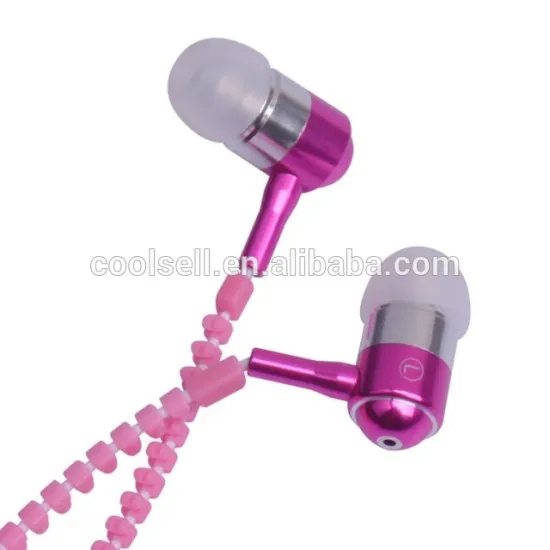 2016 hot selling in-ear glowing metal earphone for smart phone