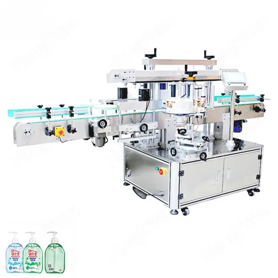 Automatic Double-sided Sticker Labeling Machine for Hand Wash Flat Bottles