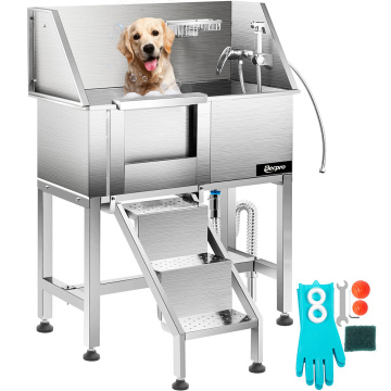 Pet Grooming Tub Dog Bathtub Stainless Steel