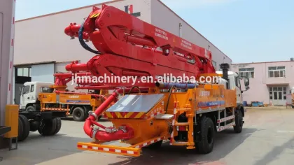 29m concrete pump with boom concrete boom pump with Sinotruk